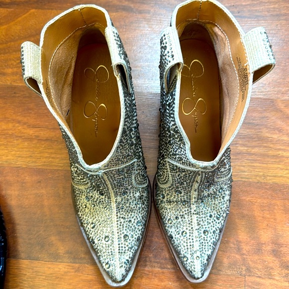 Jessica Simpson Rhinestone Western Bootie Zadie2 6.5 - Picture 1 of 6
